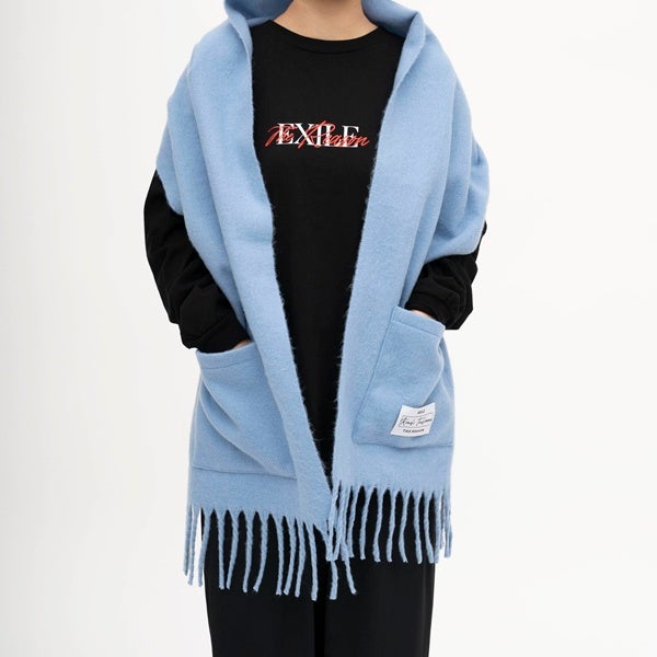 橘ケンチ produce スカイブルーのマフラー 詳細画像