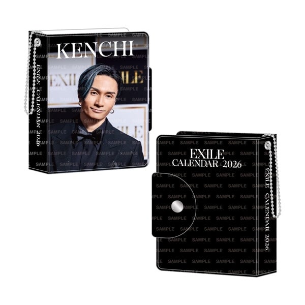 EXILE 2026 カレンダー ミニフォトカードホルダー&フォトカードセット 詳細画像