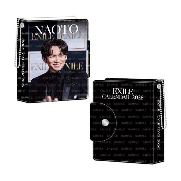EXILE 2026 カレンダー ミニフォトカードホルダー&フォトカードセット 詳細画像