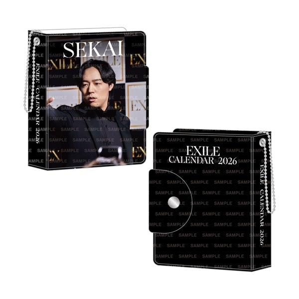EXILE 2026 カレンダー ミニフォトカードホルダー&フォトカードセット 詳細画像