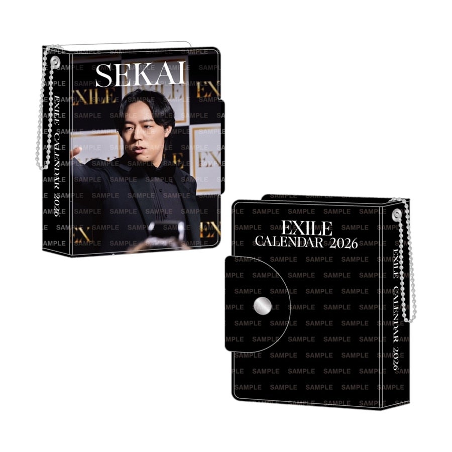 EXILE 2026 カレンダー ミニフォトカードホルダー&フォトカードセット 詳細画像 世界 1
