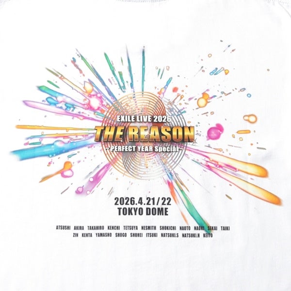 THE REASON ～PERFECT YEAR Special～ ツアーTシャツ/WHITE 詳細画像