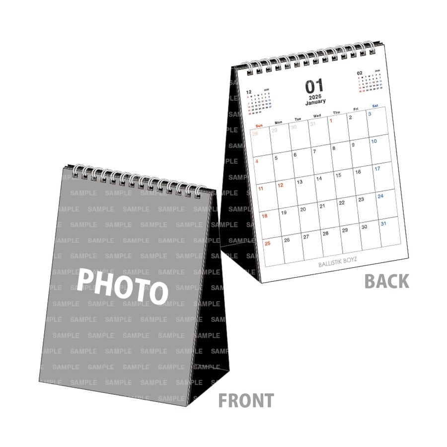 BALLISTIK BOYZ 2026 カレンダー/卓上 詳細画像 カラー共通 1