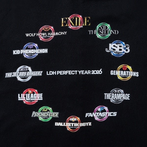 PERFECT YEAR 2026 ZIPパーカー/BLACK 詳細画像