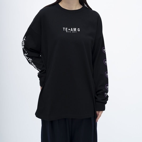TEAM G ロングスリーブTシャツ/BLACK 詳細画像