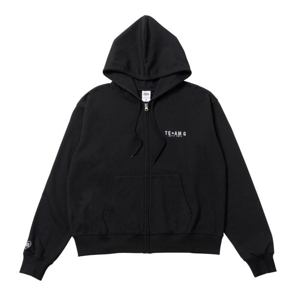TEAM G ZIPパーカー/BLACK