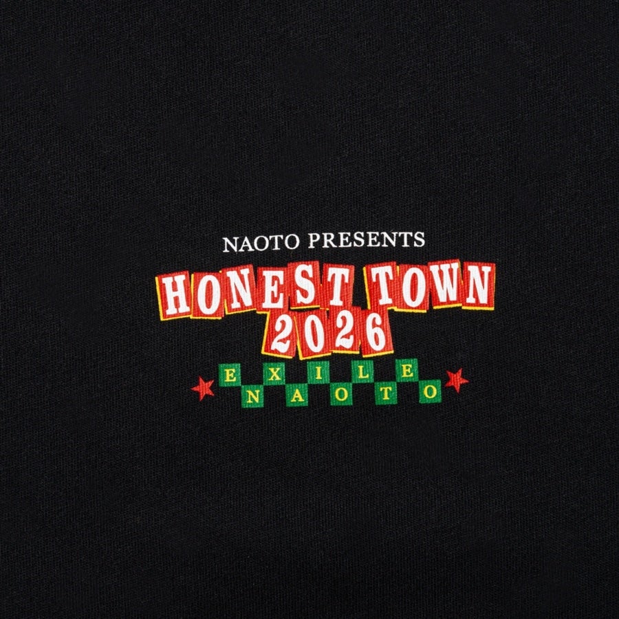 HONEST TOWN ロゴTシャツ/BLACK 詳細画像 カラー共通 2