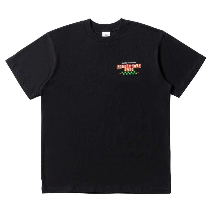 HONEST TOWN ロゴTシャツ/BLACK 詳細画像 BLACK 1