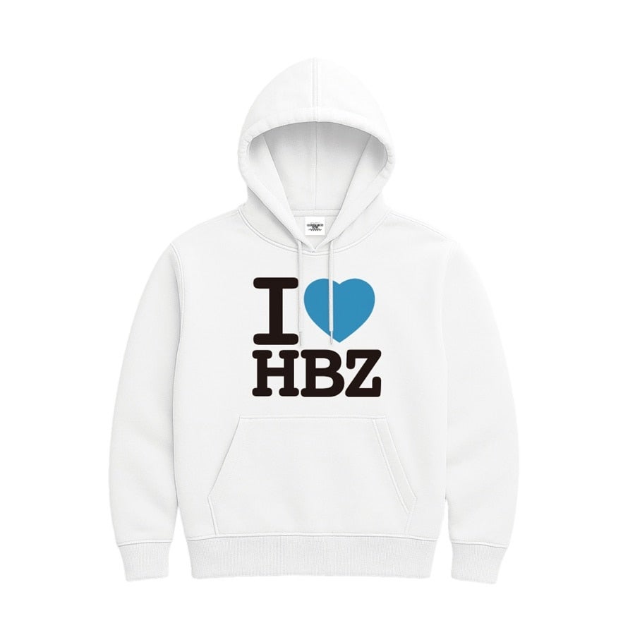 HONEST TOWN  I♡HBZ Hoodie 詳細画像 WHITE 1