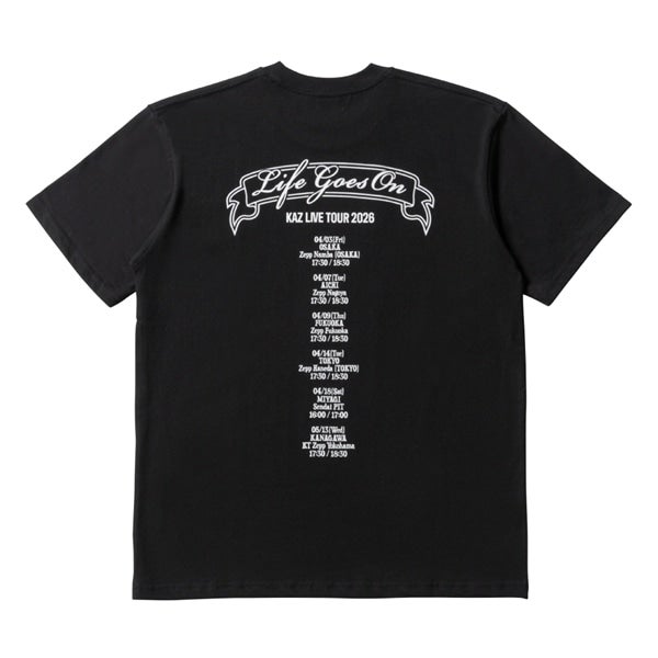 LIFE GOES ON Tシャツ/BLACK 詳細画像