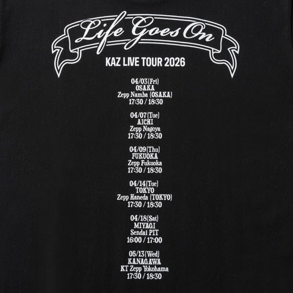 LIFE GOES ON Tシャツ/BLACK 詳細画像