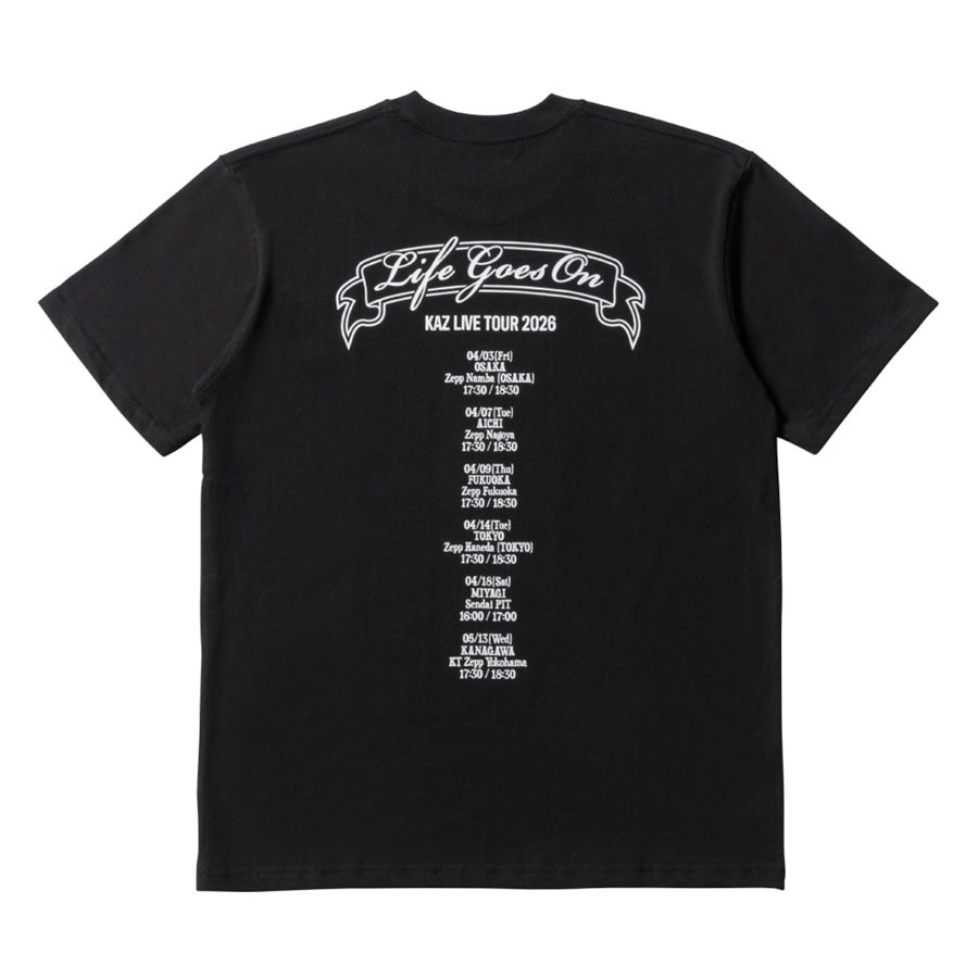 LIFE GOES ON Tシャツ/BLACK 詳細画像 カラー共通 1