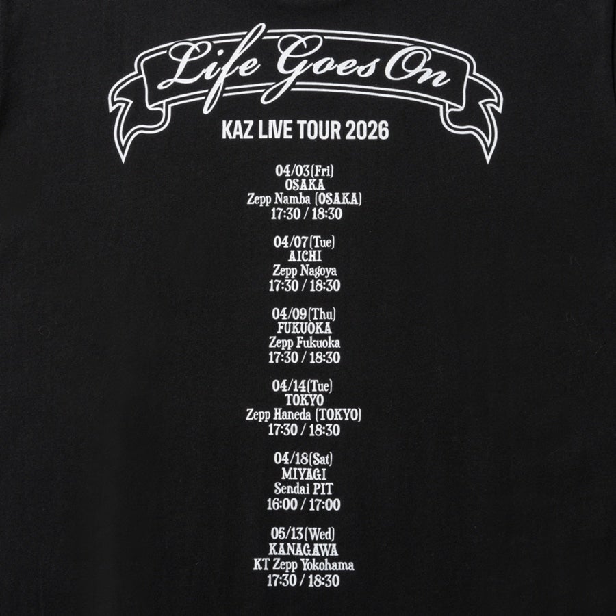 LIFE GOES ON Tシャツ/BLACK 詳細画像 カラー共通 3