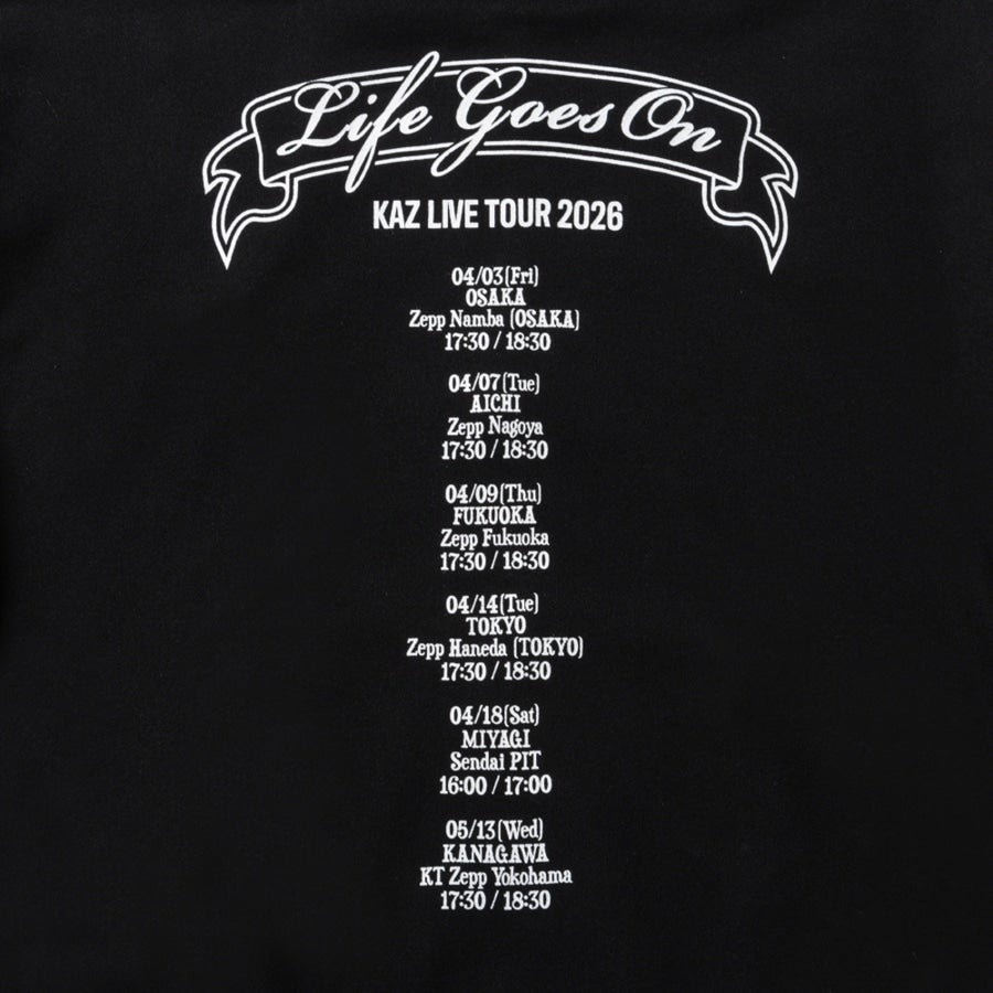 LIFE GOES ON ZIPパーカー/BLACK 詳細画像 カラー共通 3