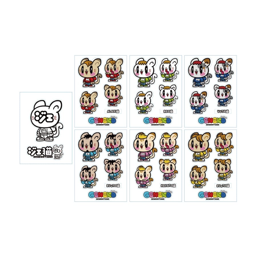 ジェ猫 ステッカー/全7種 詳細画像 OTHER 1