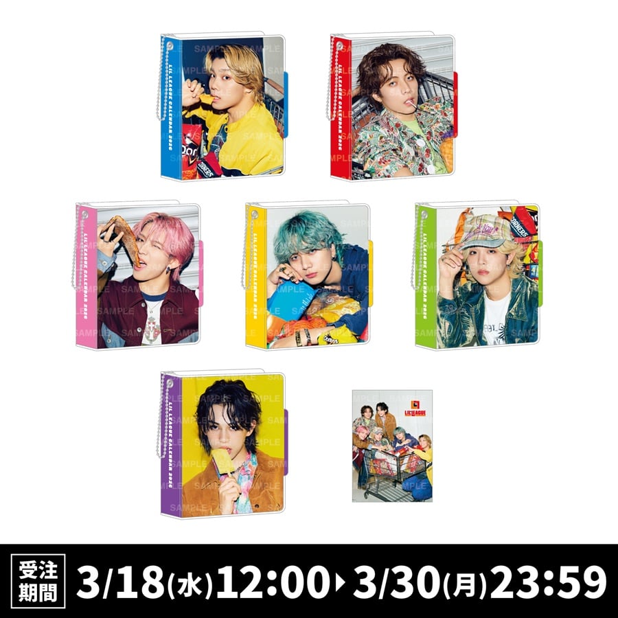 LIL LEAGUE 2026 カレンダー ミニフォトカードホルダー&フォトカードセット 詳細画像 カラー共通 1