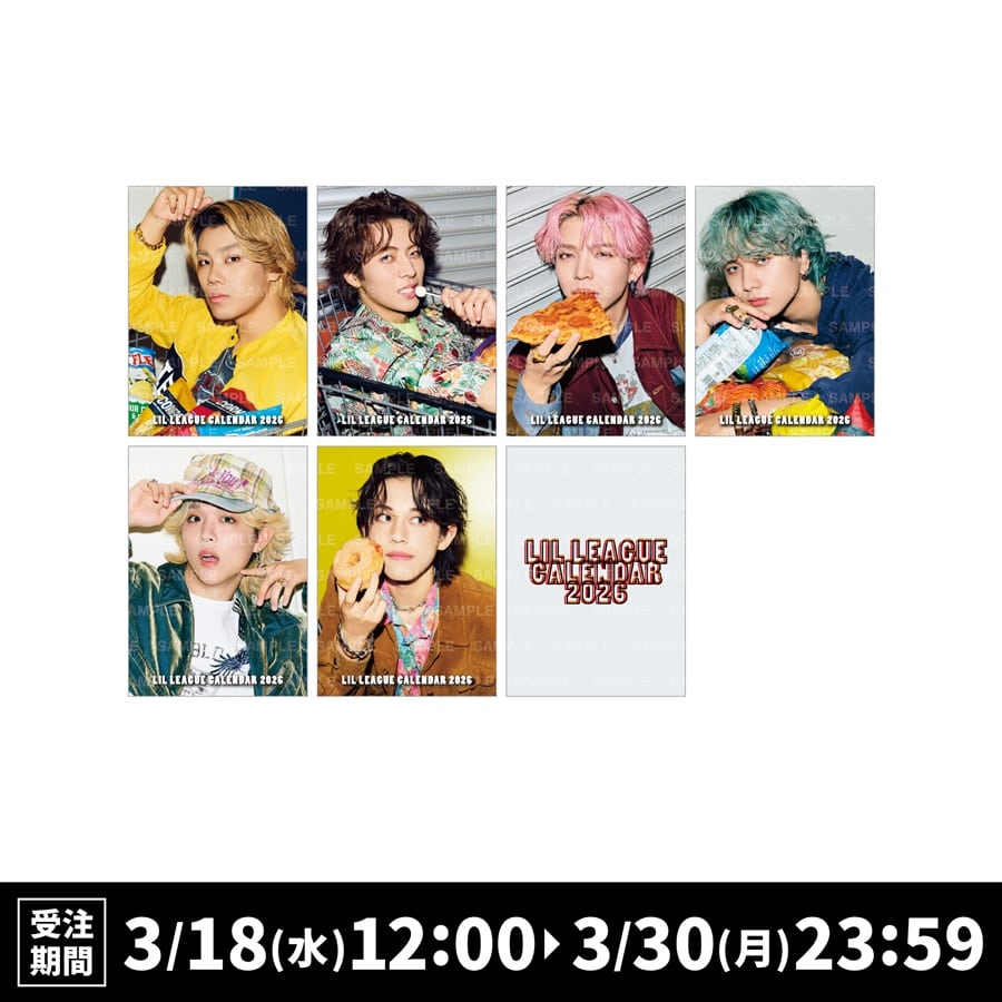 LIL LEAGUE 2026 カレンダー フォトカード6種セット 詳細画像 LIL LEAGUE 1