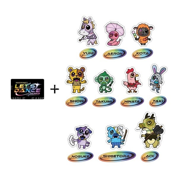 Let's Dance～DARK13～ ステッカー3枚セット/全10種