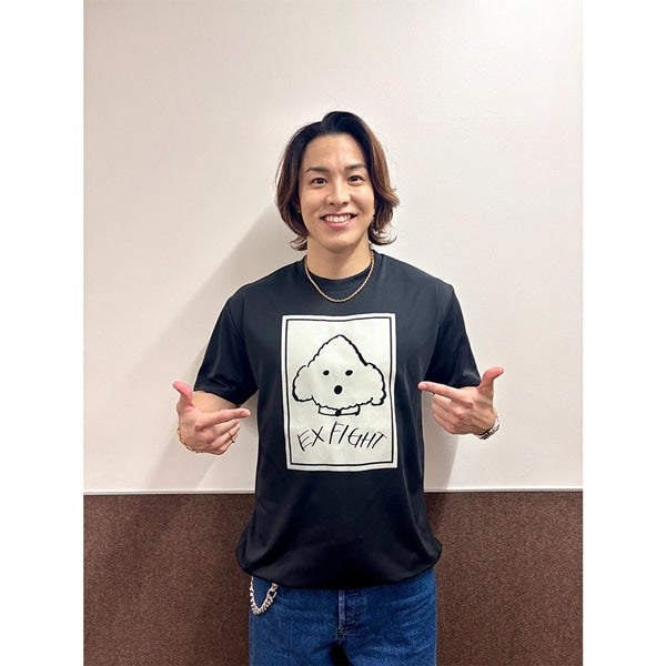 RIKU&times;EXFIGHT Tシャツ(愛犬ルークver.) 詳細画像